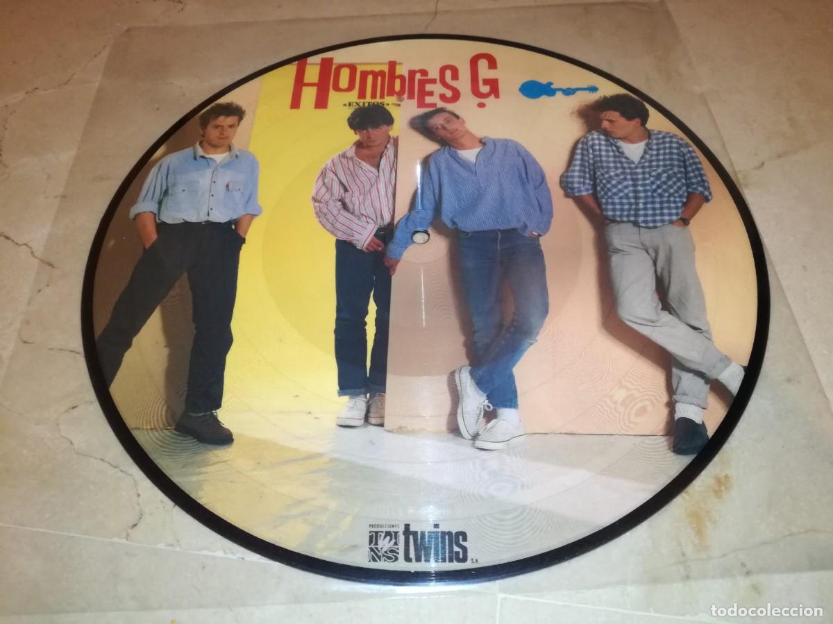 Discos de vinilo: PICTURE DISC DE HOMBRES G-EXITOS-ORIGINAL 1986 - Foto 1
