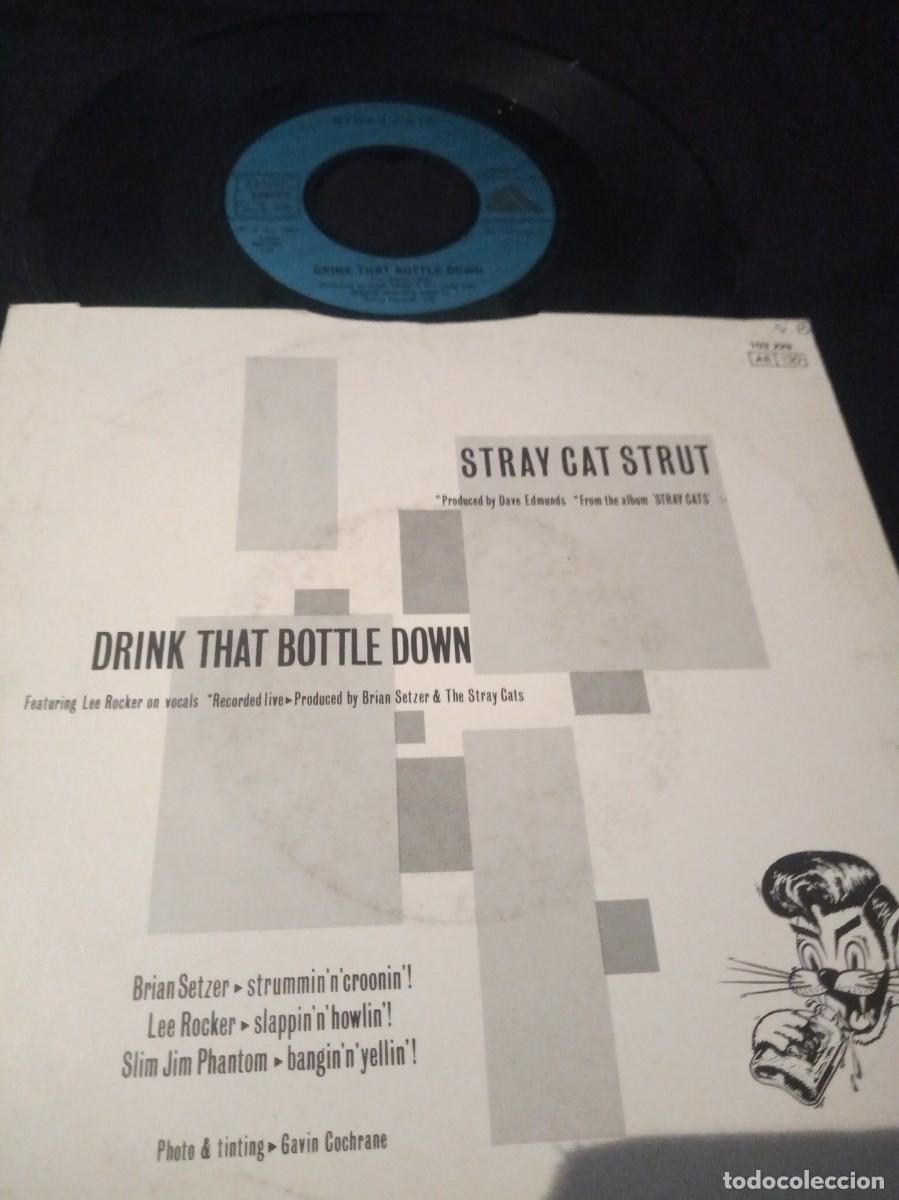 Discos de vinilo: STRAY CATS - STRAY CAT STRUT - SINGLE. - Foto 2