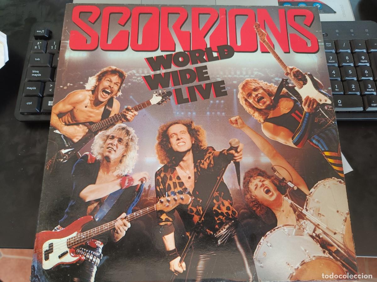 Discos de vinilo: Scorpions &ndash; World Wide Live. NEAR MINT / VG+. 11 FOTOS