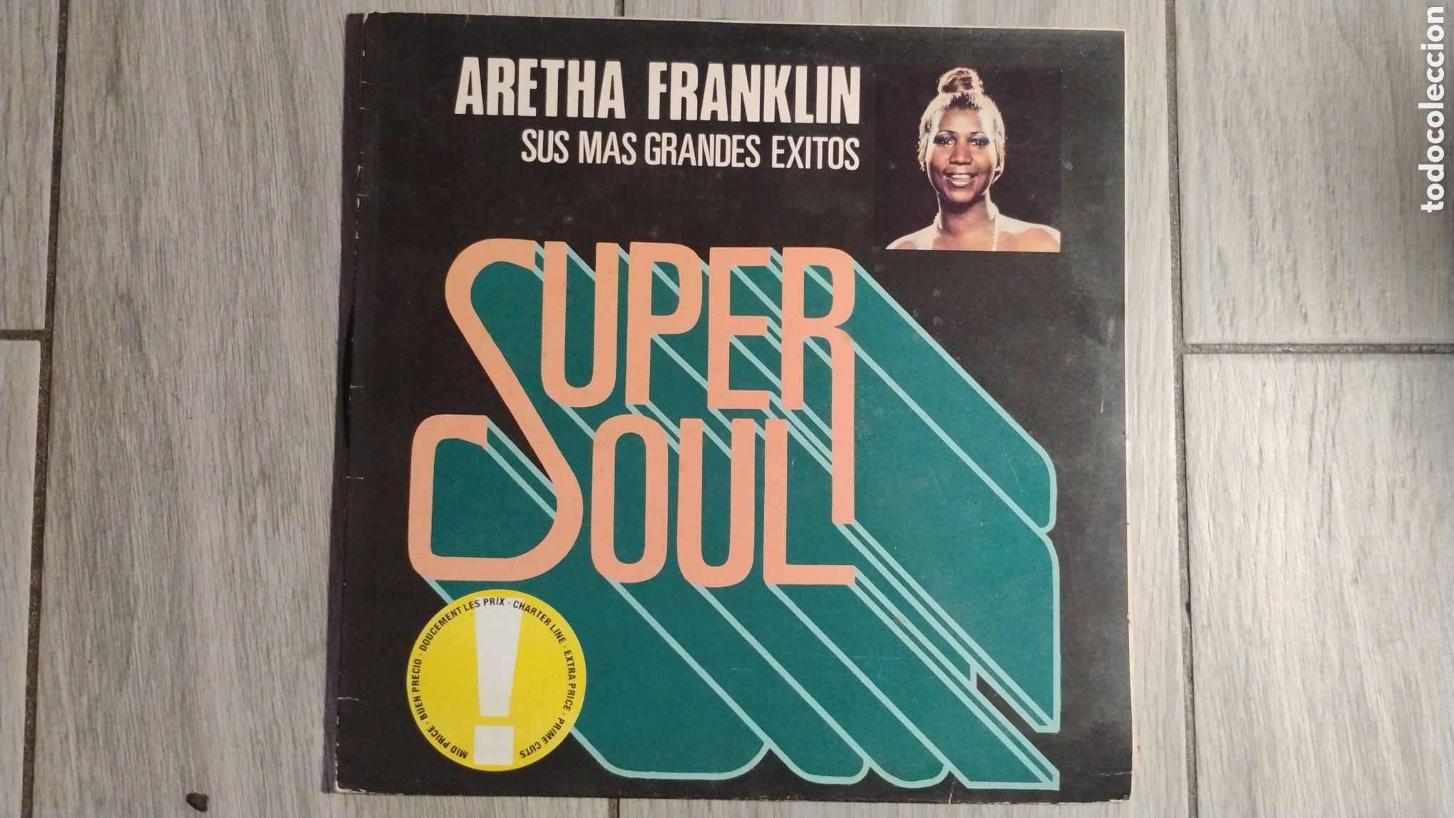 Discos de vinilo: ARETHA FRANKLIN&bull;SUS MAS GRANDES EXITOS-SUPER SOUL-LP-ATLANTIC/SPAIN-IB
