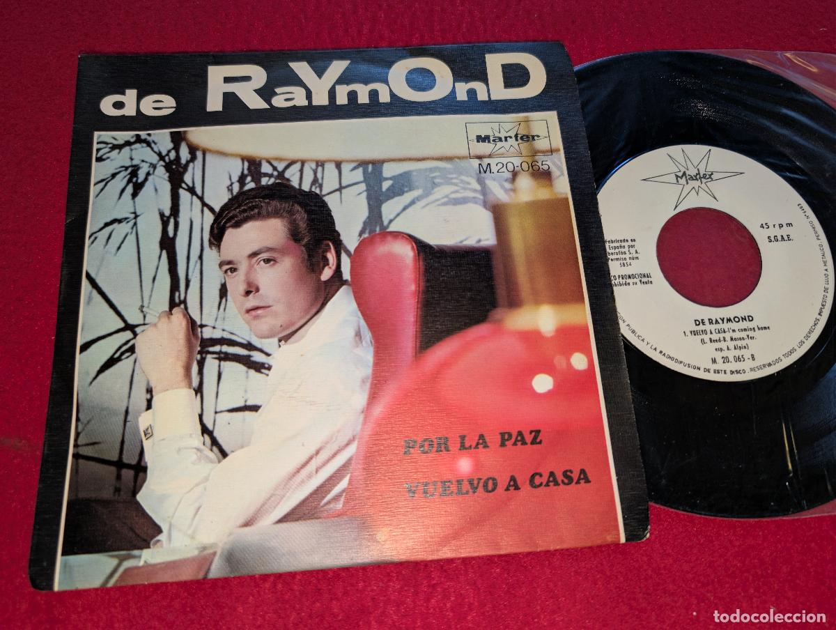 Discos de vinilo: DE RAYMOND Por la paz/Vuelvo a casa 7'' SINGLE 1968 Marfer PROMO