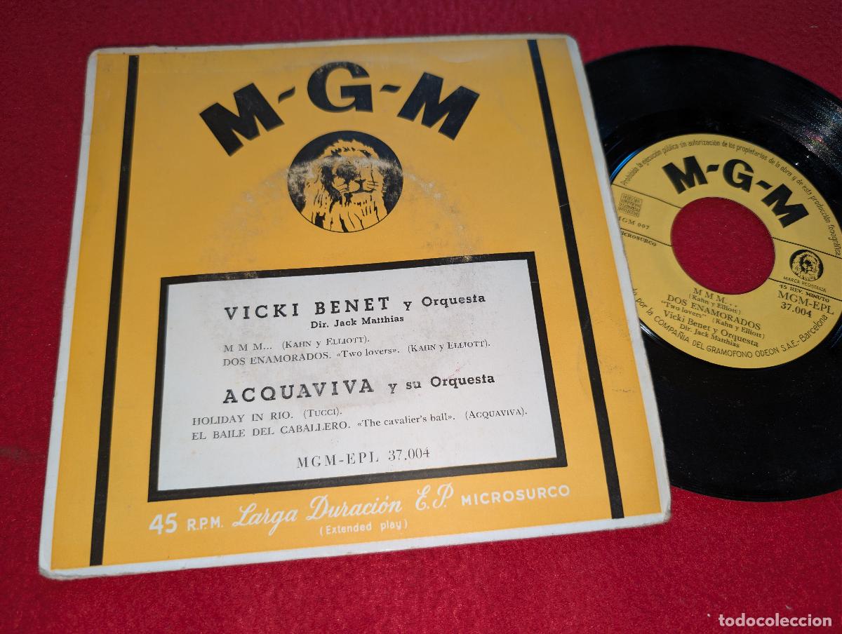 Discos de vinilo: VICKI BENET + ACQUAVIVA EP 7'' 195? MGM ESPA&Ntilde;A SPAIN