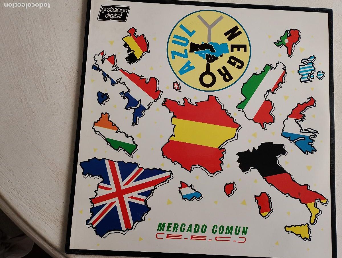 Discos de vinilo: Azul Y Negro &lrm;&ndash; Mercado Com&uacute;n, 1985 Electronic Synth-pop - Foto 2