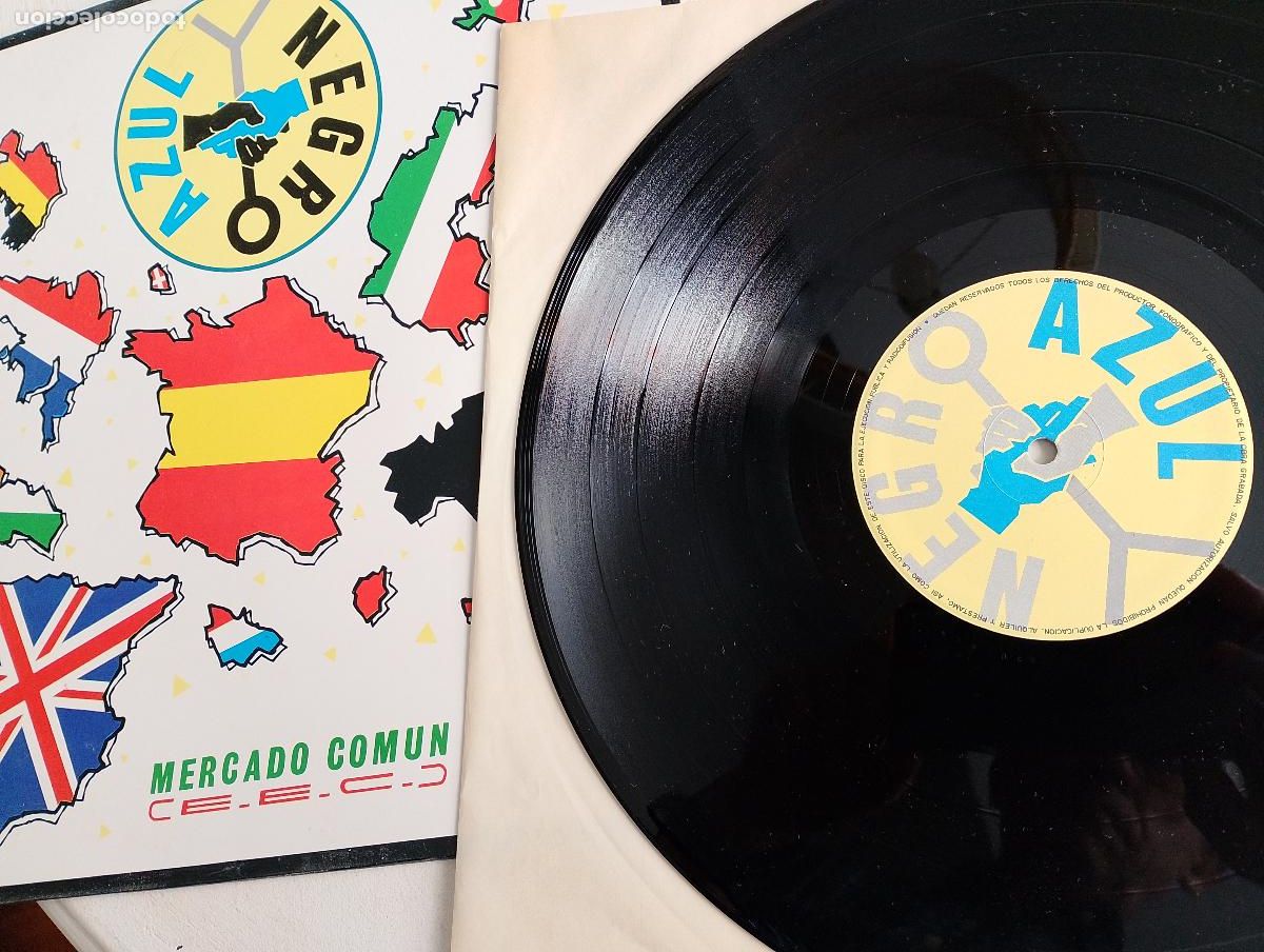 Discos de vinilo: Azul Y Negro &lrm;&ndash; Mercado Com&uacute;n, 1985 Electronic Synth-pop - Foto 5