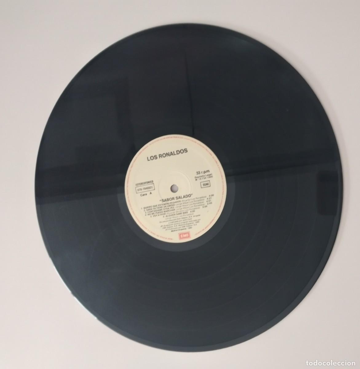 Discos de vinilo: Vinilo: Los Ronaldos -Sabor Salado -1990 - Foto 3
