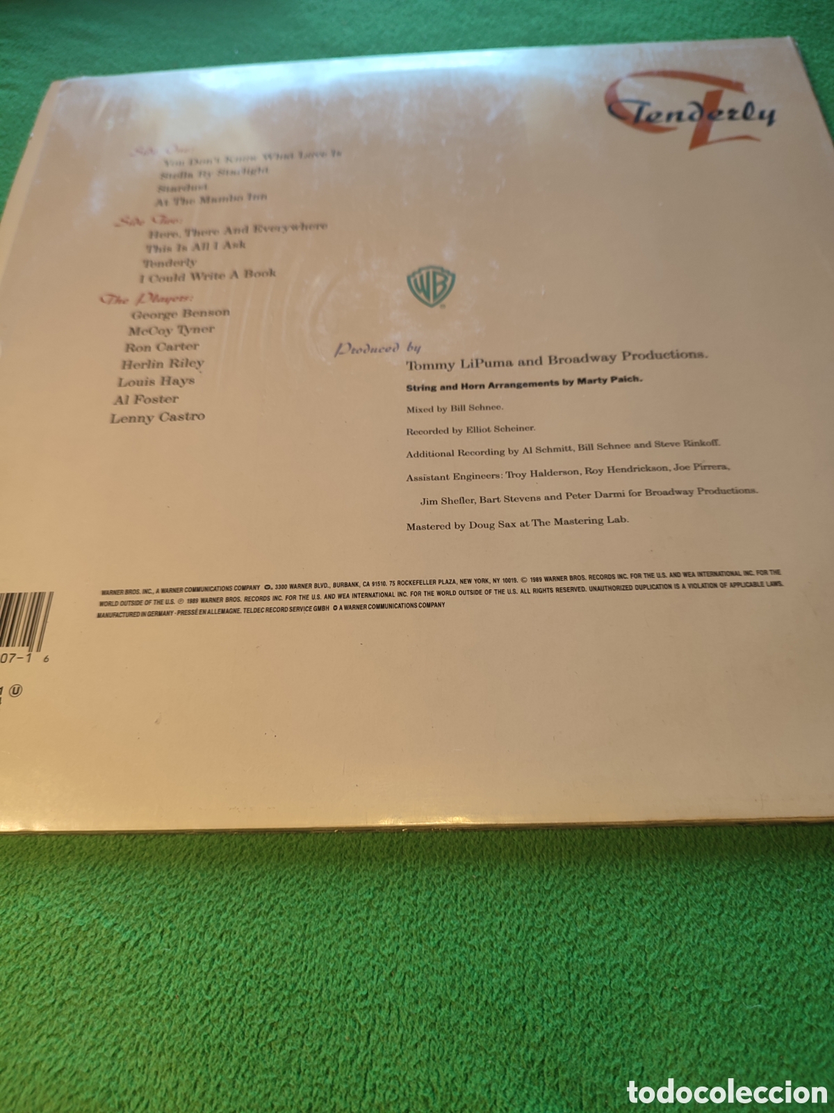 Discos de vinilo: George Benson - Tenderly edicion alemana - Foto 4