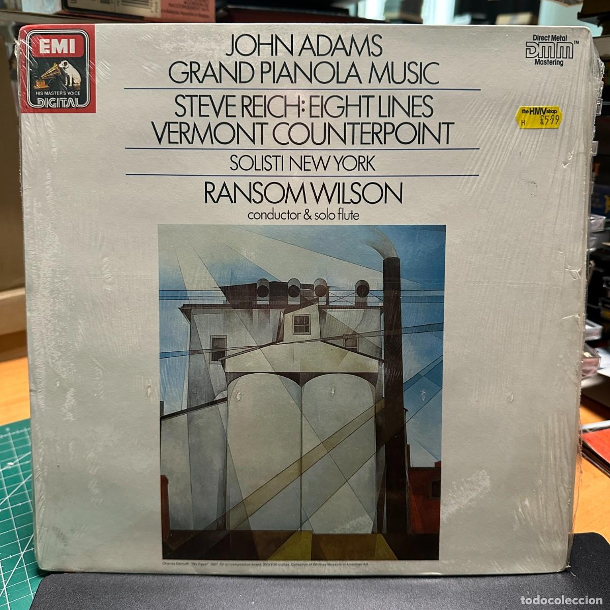 Discos de vinilo: John Adams / Steve Reich - Ransom Wilson - Grand Pianola Music / Eight Lines (LP)