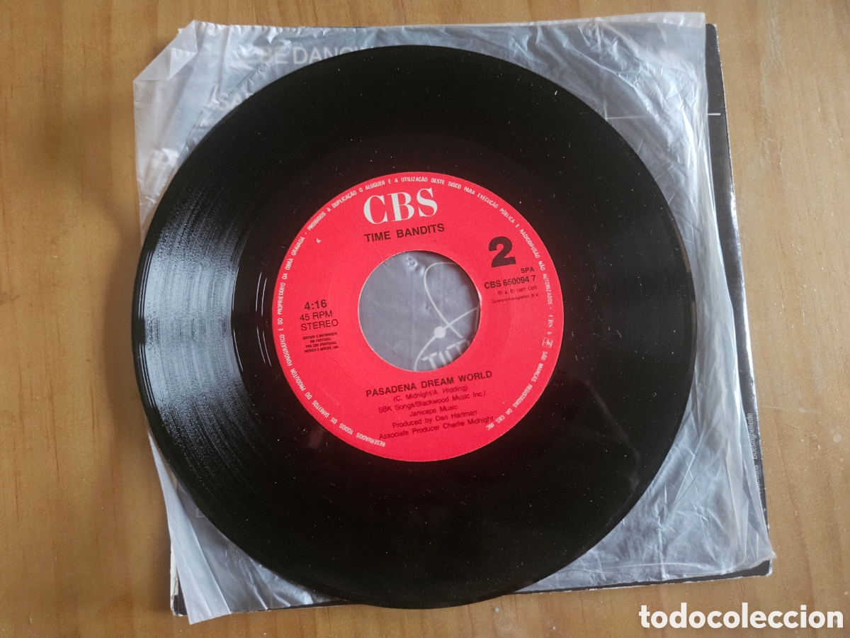 Discos de vinilo: Single Time Bandits Well Be Dangincg - Foto 2