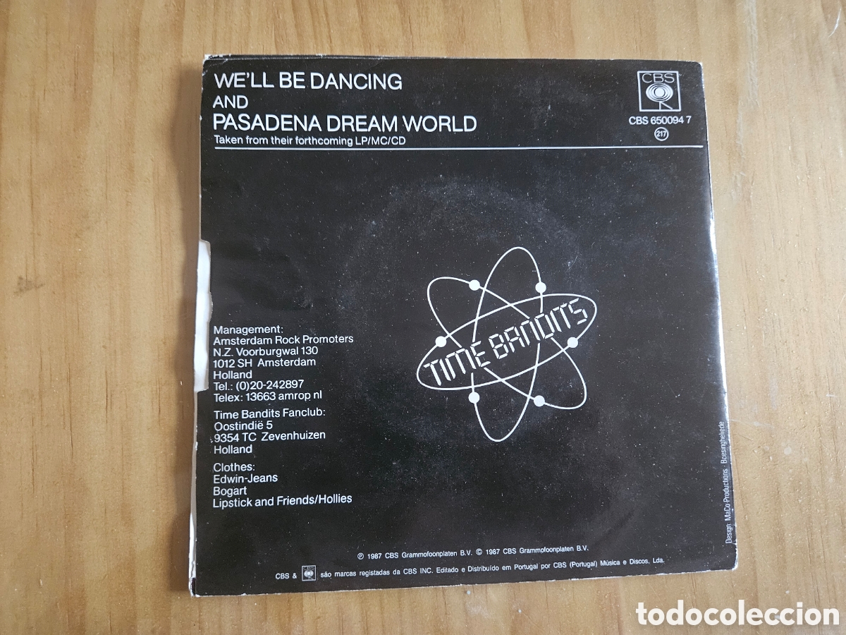 Discos de vinilo: Single Time Bandits Well Be Dangincg - Foto 3