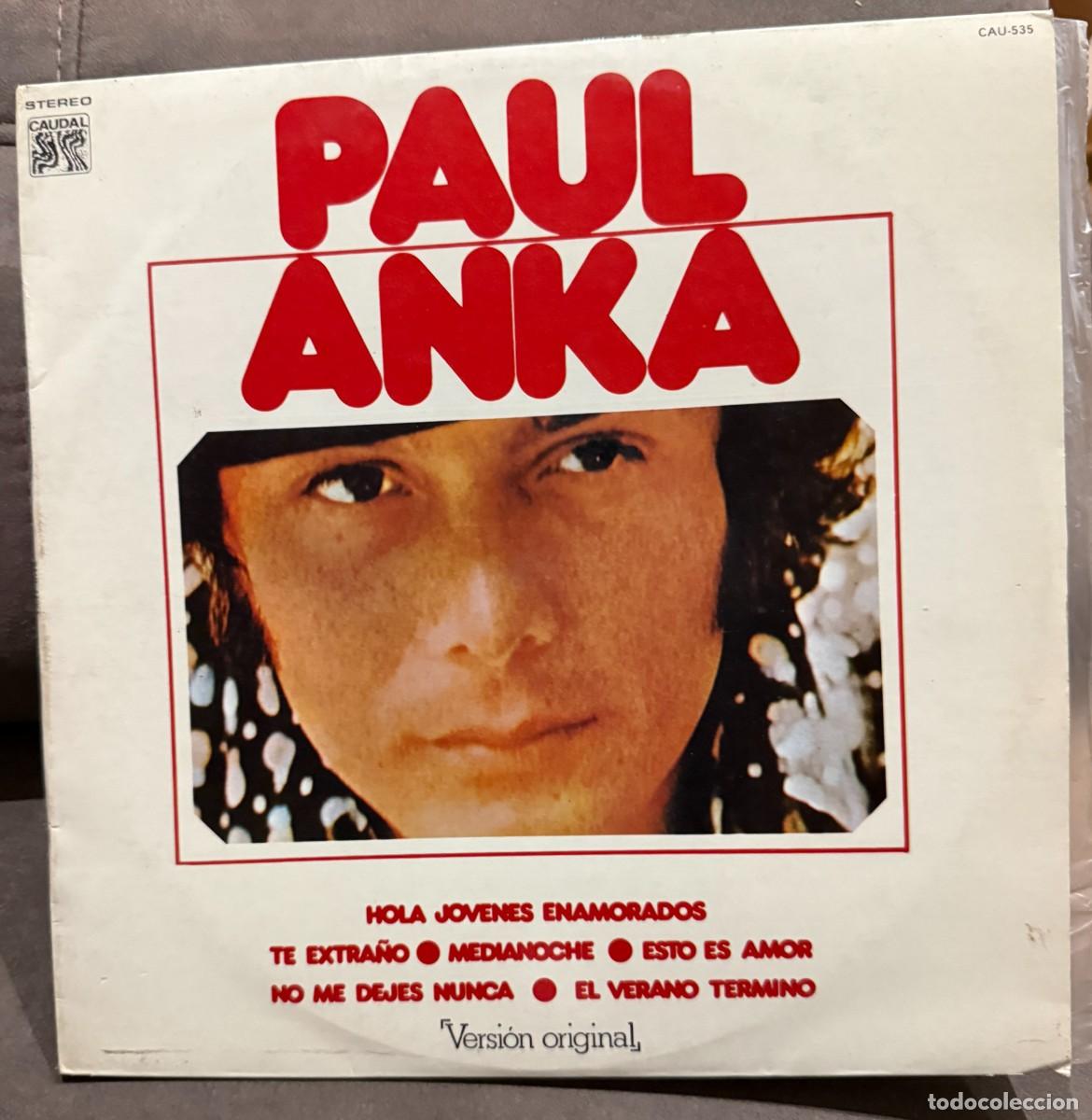 Discos de vinilo: Paul Anka &ndash; Hola Jovenes Enamorados. Disco vinilo. Edic. Spain. 1977