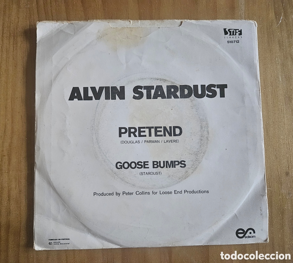 Discos de vinilo: Single Alvin Stardus Pretend 1982 - Foto 3