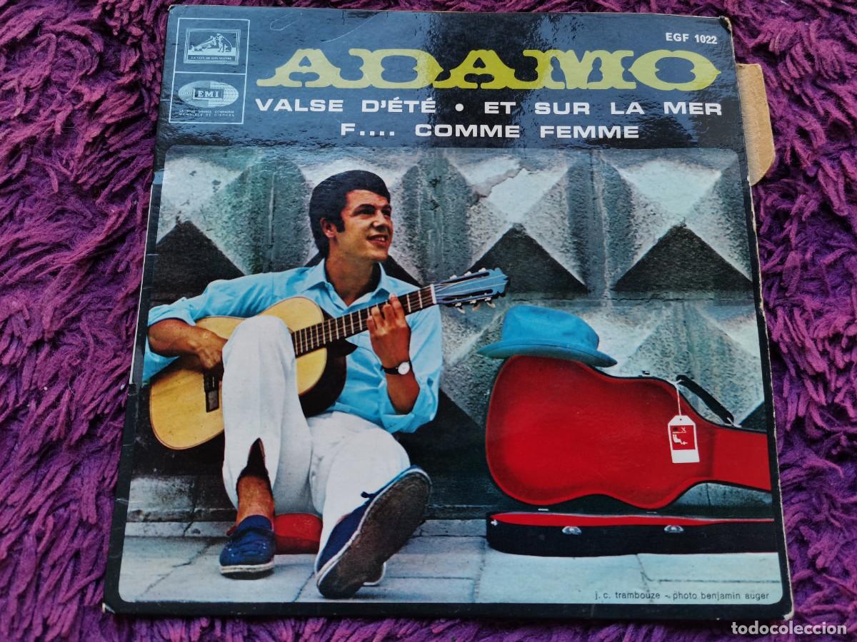 Discos de vinilo: Adamo &ndash; Valse D'&eacute;t&eacute; Vinilo 7&rdquo; EP 1968 France EGF 1022
