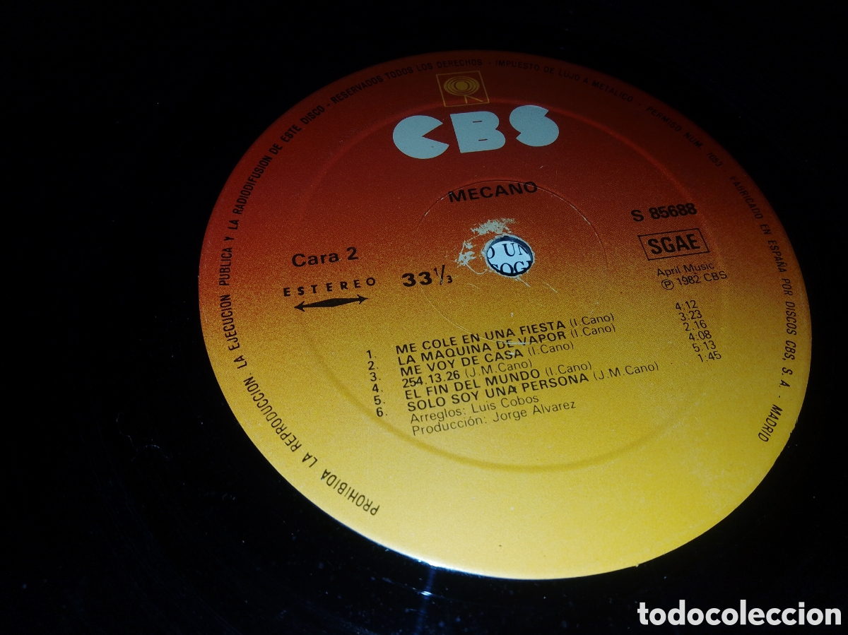 Discos de vinilo: MECANO - MECANO - SPAIN - CBS - REF S85688 - L - - Foto 4