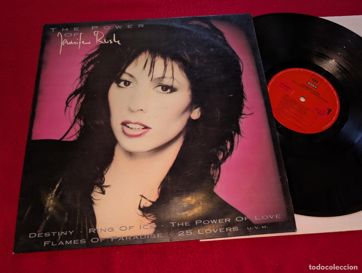 Discos de vinilo: JENNIFER RUSH The power of Jennifer Rush LP 1991 CBS Sony ESPA&Ntilde;A SPAIN RARO