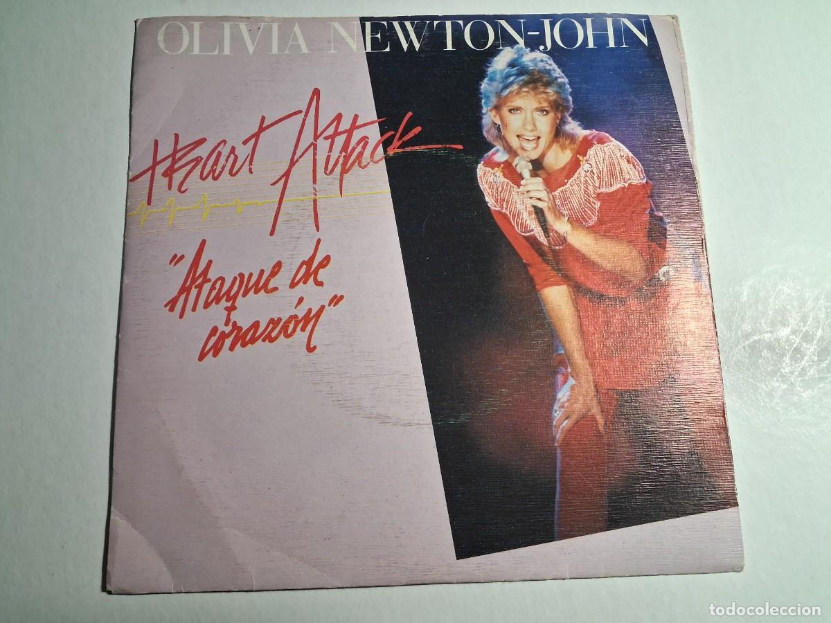 Discos de vinilo: single olivia newton-john. heart attack. emi 1981 spain (seminuevo)