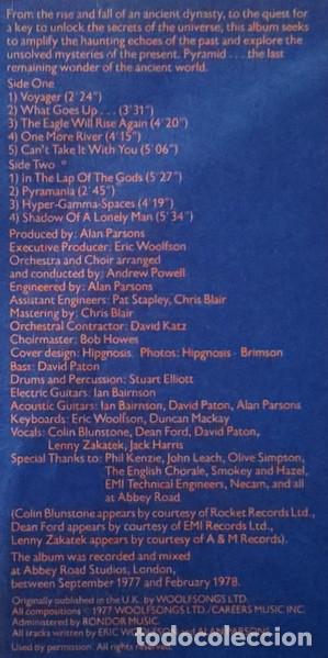 Discos de vinilo: The Alan Parsons Project, Pyramid - LP - Foto 7