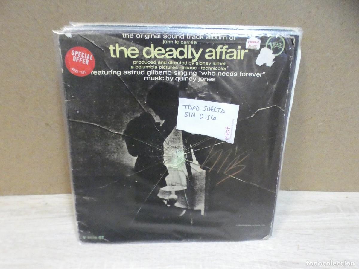 Discos de vinil: ARKANSAS1980 CAJJ804 LP DESTROZADISIMO A TU RIRESGO BSO OST BANDA SONORA THE DEADLY AFFAIR NO DISCO