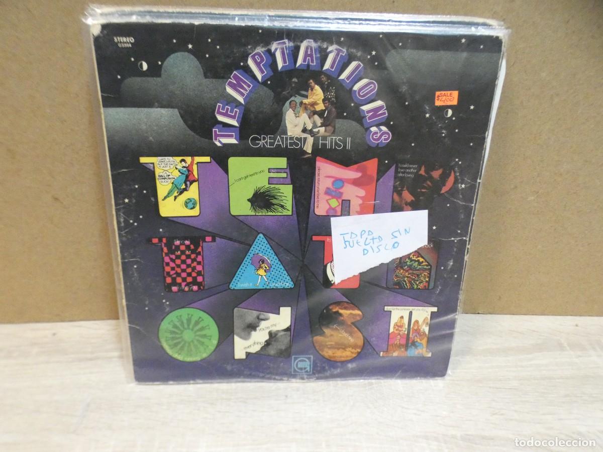 Discos de vinil: ARKANSAS1980 CAJJ804 LP DESTROZADISIMO A TU RIRESGO THE TEMPTATIONS TAPA SUELTA SIN DISCO