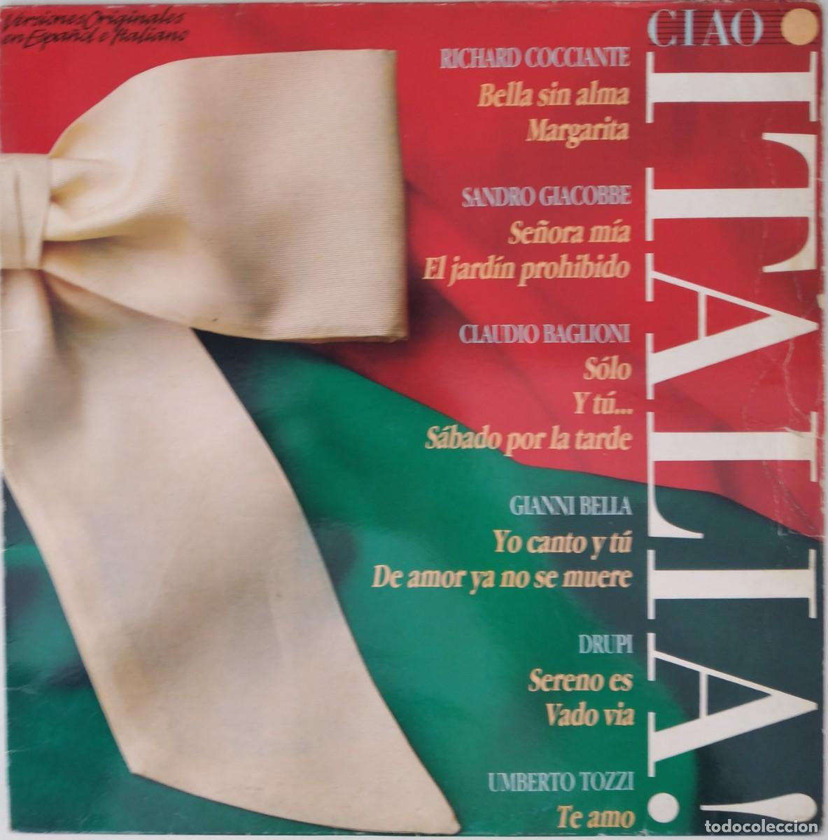 Discos de vinilo: Vinilo: Ciao Italia - Varios artistas - Ariola 1988