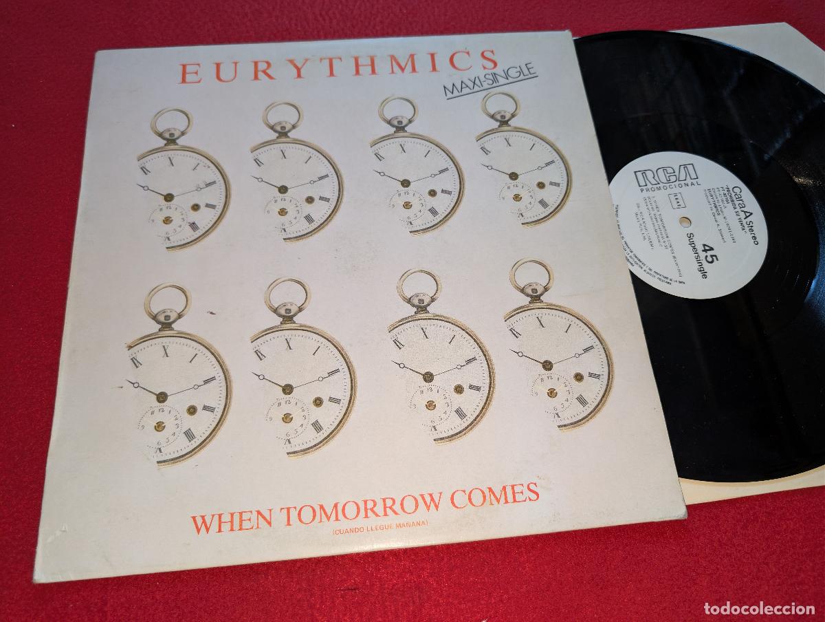 Discos de vinilo: EURYTHMICS When tomorrow comes (Extended)/Take your pain away +1 12'' MX 1984 RCA SPAIN promo