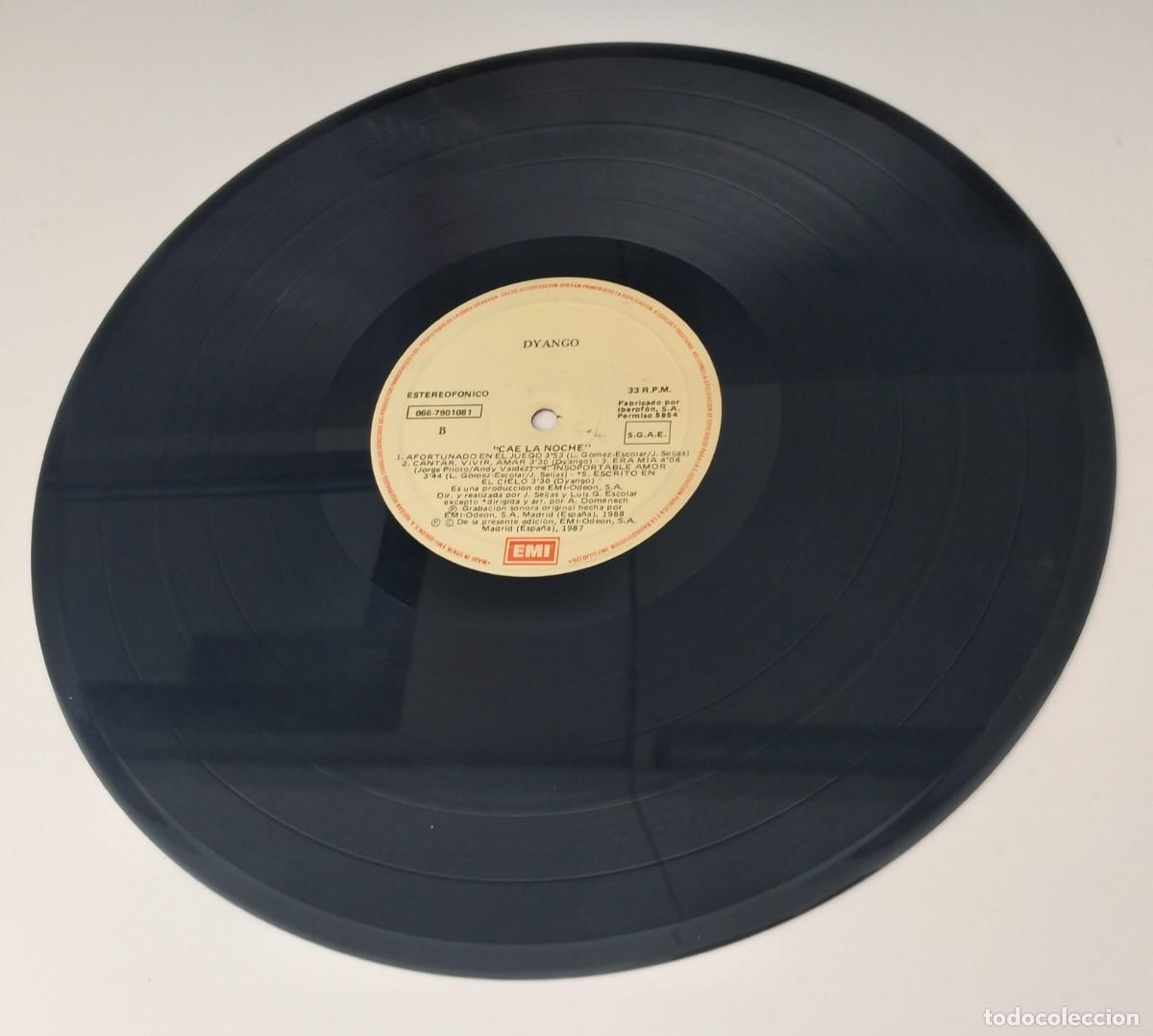 Discos de vinilo: Vinilo: DYANGO -Cae la noche -LP 1988 EMI - Foto 3