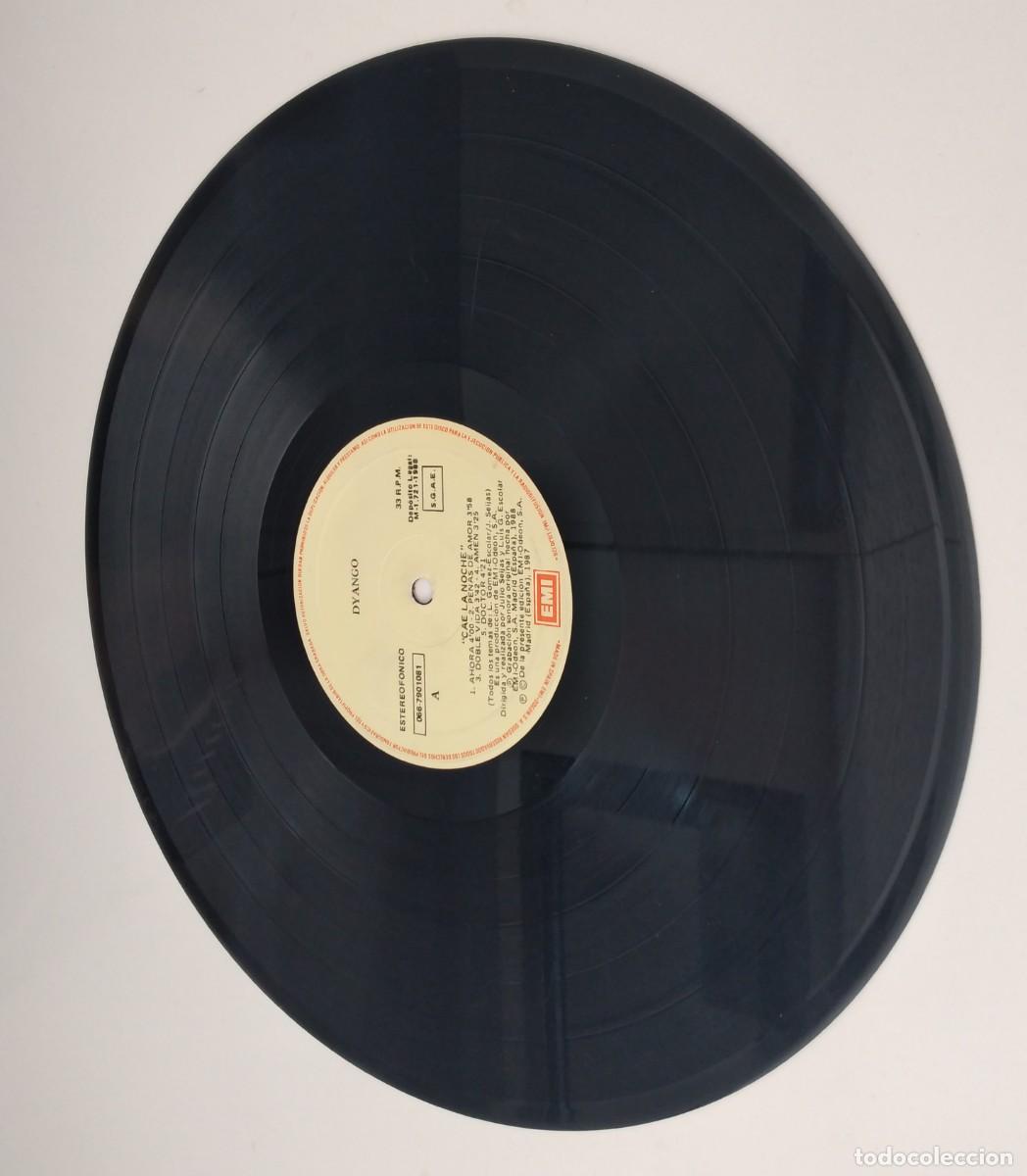 Discos de vinilo: Vinilo: DYANGO -Cae la noche -LP 1988 EMI - Foto 4