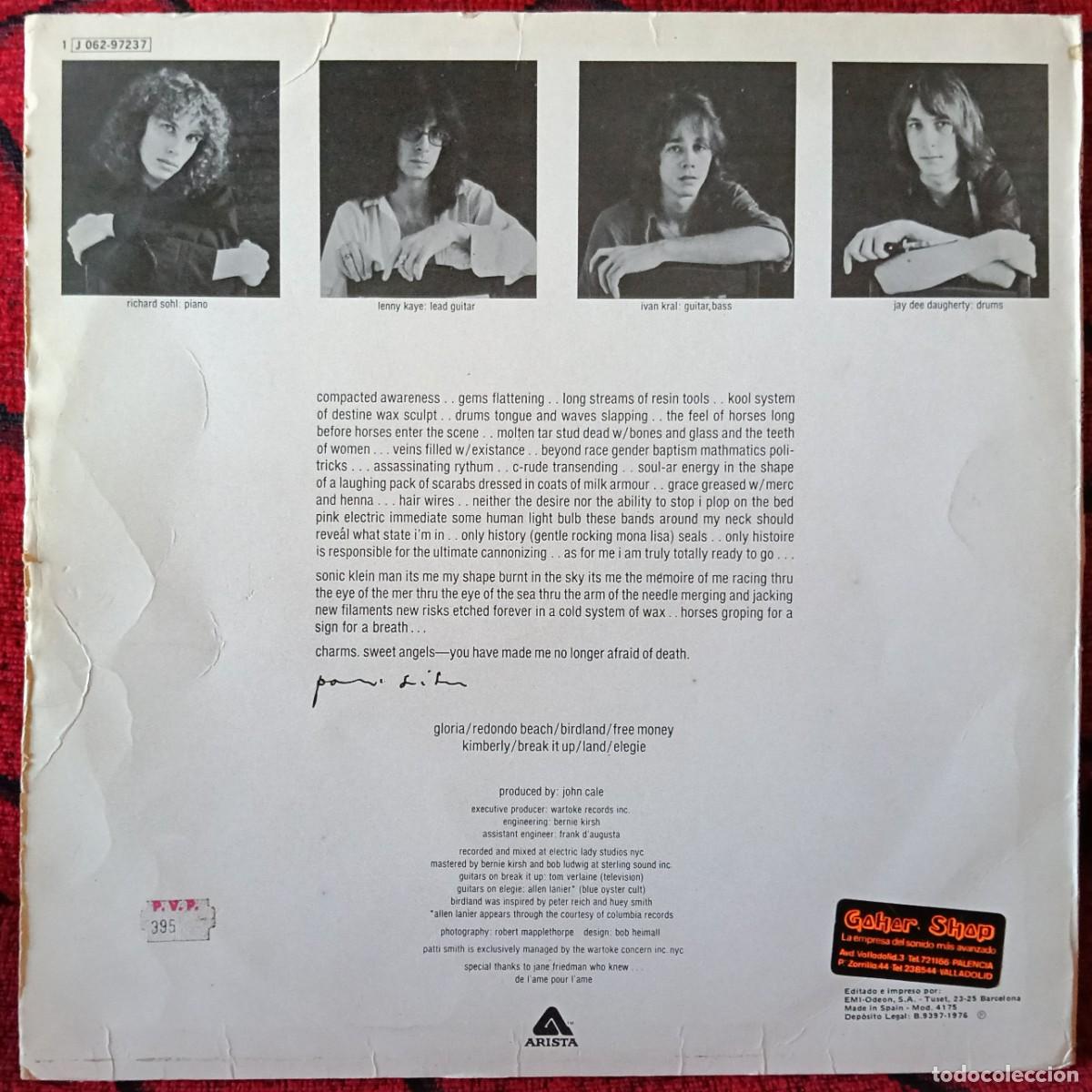 Discos de vinilo: PATTI SMITH ** Horses ** VINILO LP 1976 - Foto 2