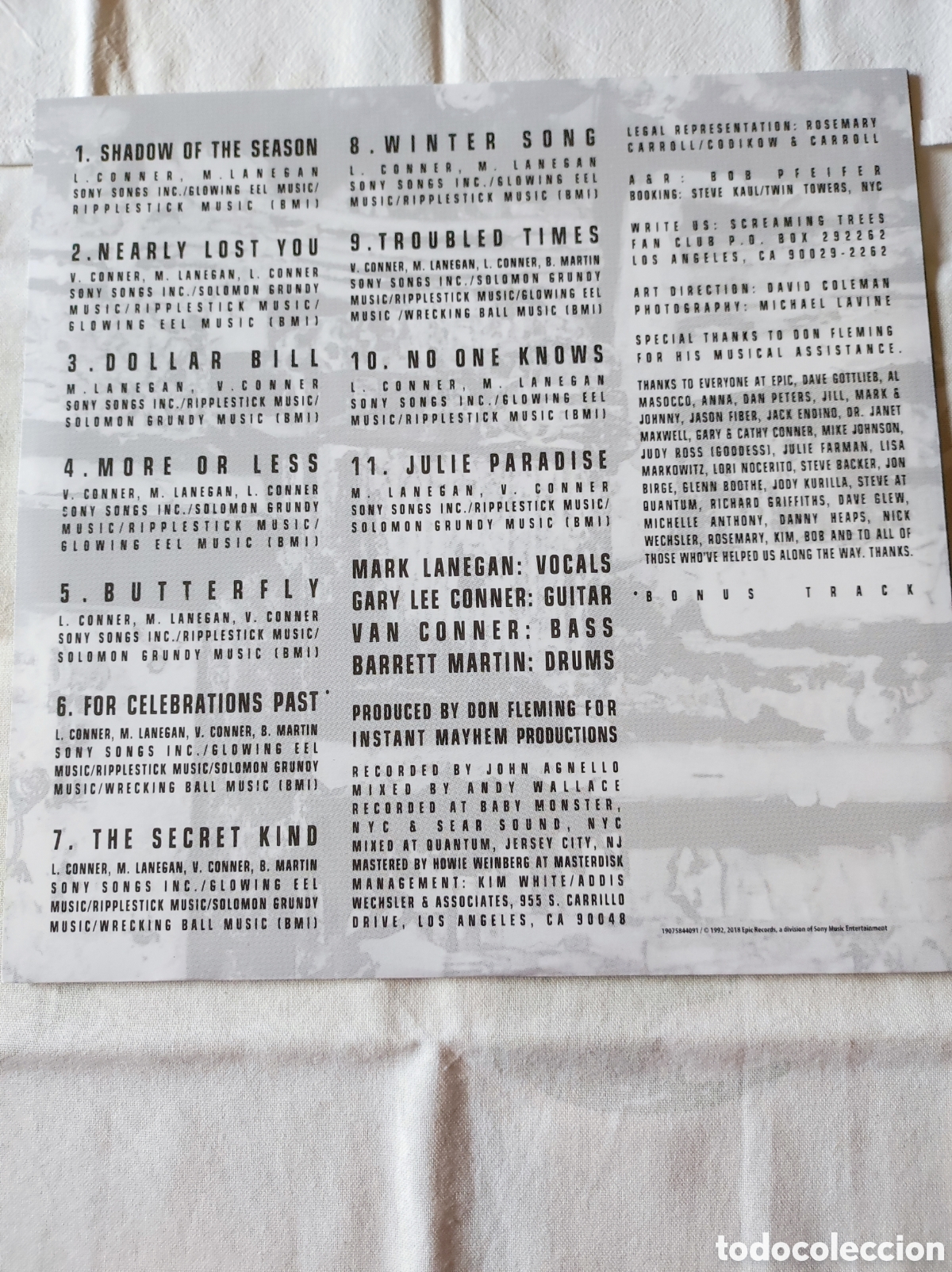 Discos de vinilo: SCREAMING TREES - SWEET OBLIVION - Foto 3