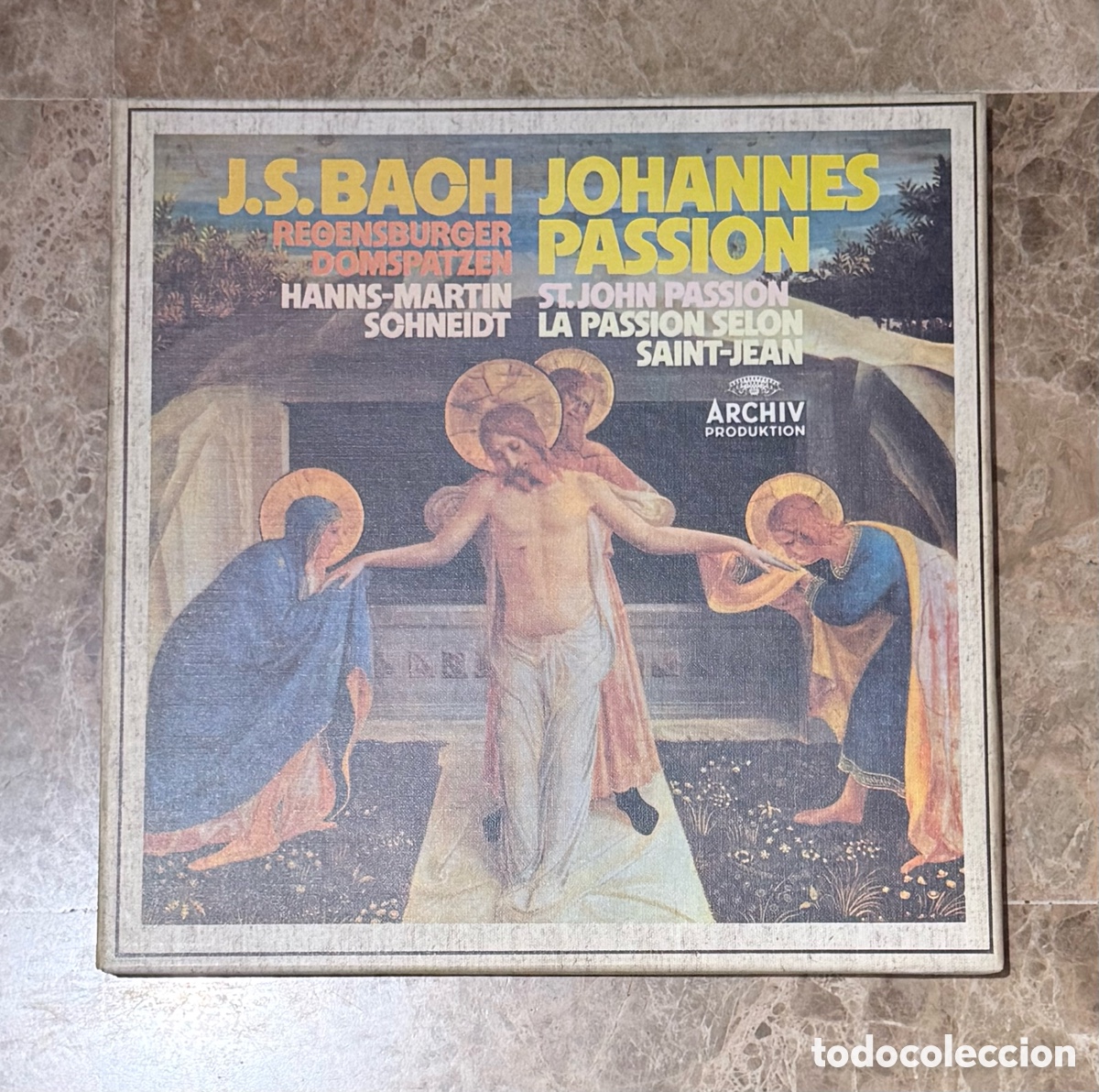 Discos de vinilo: J.S. Bach Johannes Passion 3 LPS Vinyl Box. Nuevo