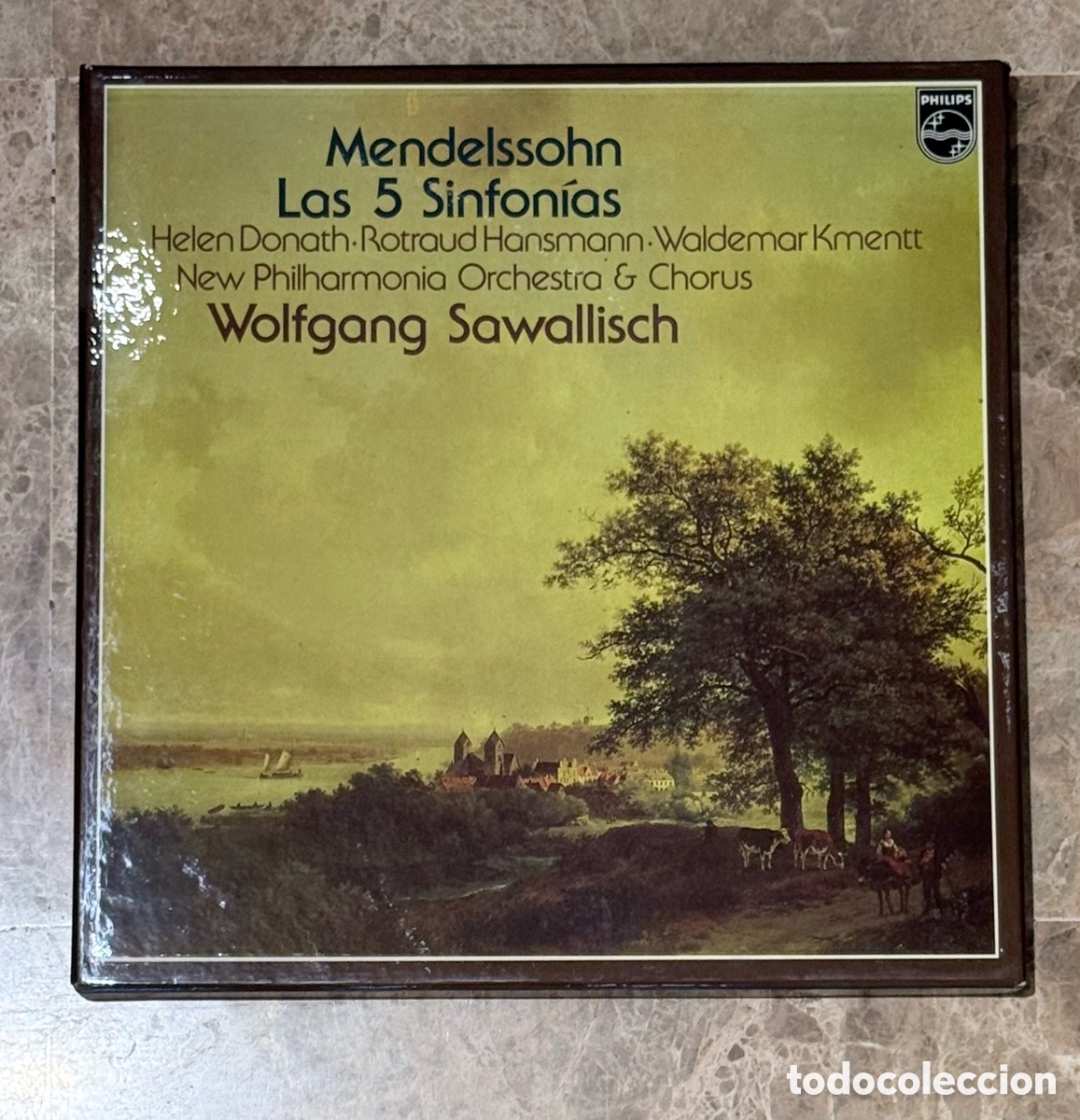 Discos de vinilo: Mendelssohn: 5 Sinfon&iacute;as Cl&aacute;sicas. 4 LPS BOX