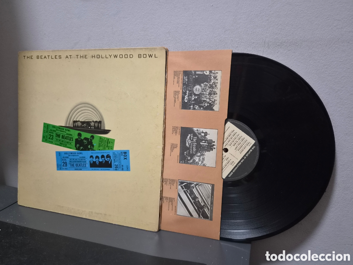 Discos de vinilo: ANTIGUO LP THE BEATLES AT THE HOLLYWOOD BOWL ORIGINAL