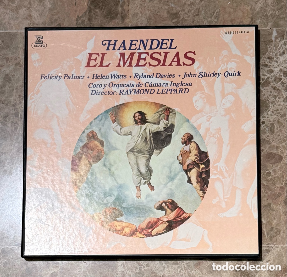 Discos de vinilo: Haendel El Mes&iacute;as 3 LPs Box Raymond Leppard