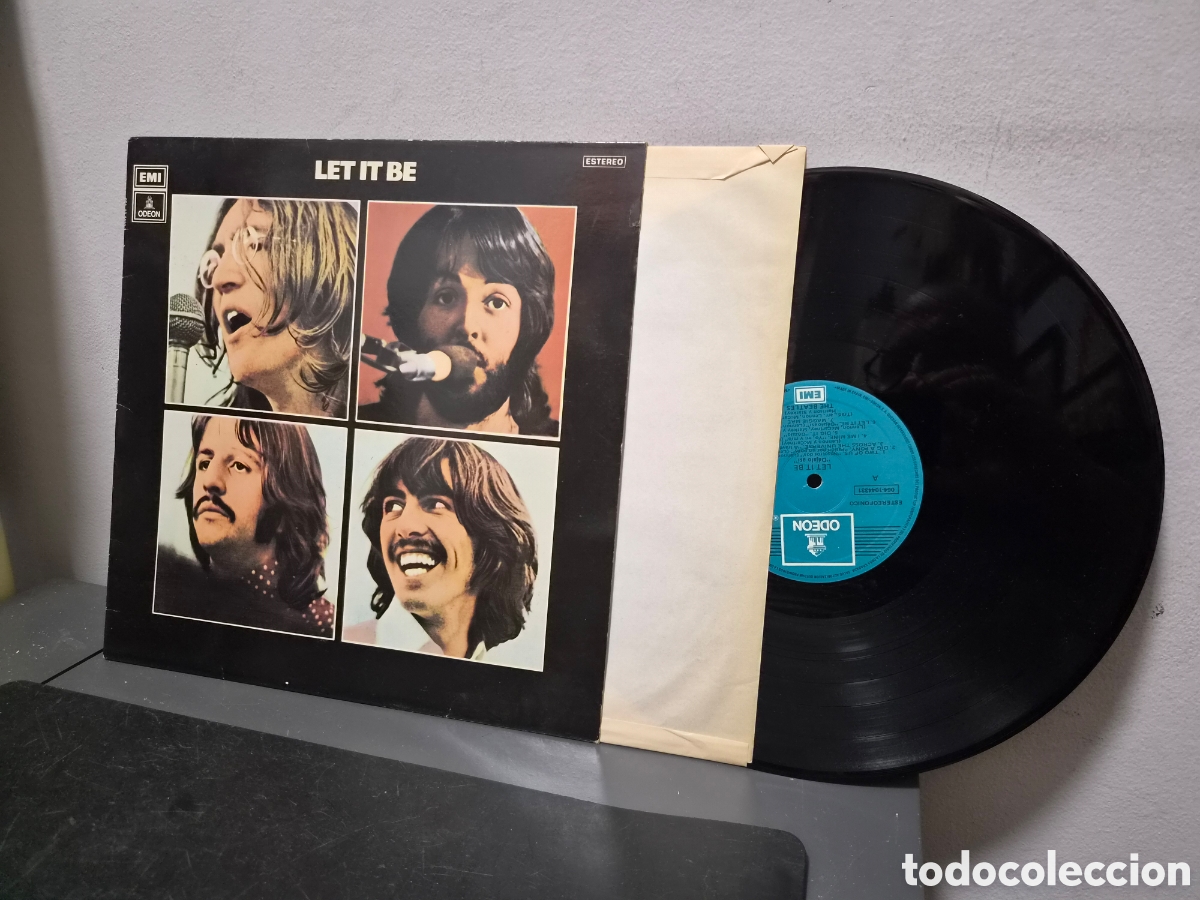 Discos de vinilo: ANTIGUO LP THE BEATLES LET IT BE ORIGINAL