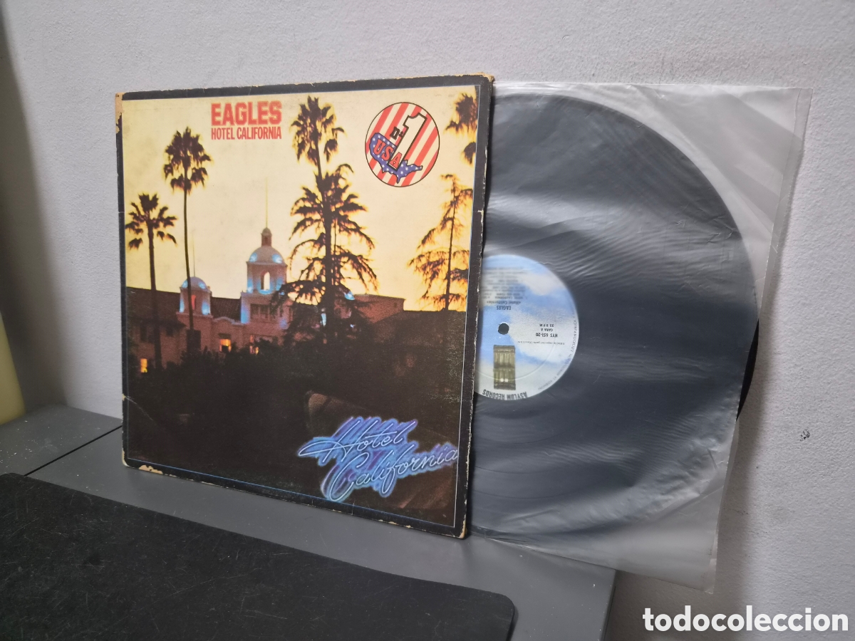 Discos de vinilo: ANTIGUO LP EAGLES HOTEL CALIFORNIA ORIGINAL