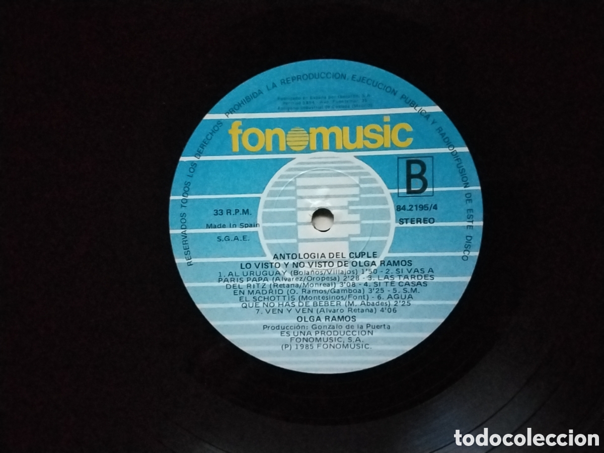 Discos de vinilo: LP OLGA RAMOS ANTOLOGIA DEL CUPLE - Foto 6
