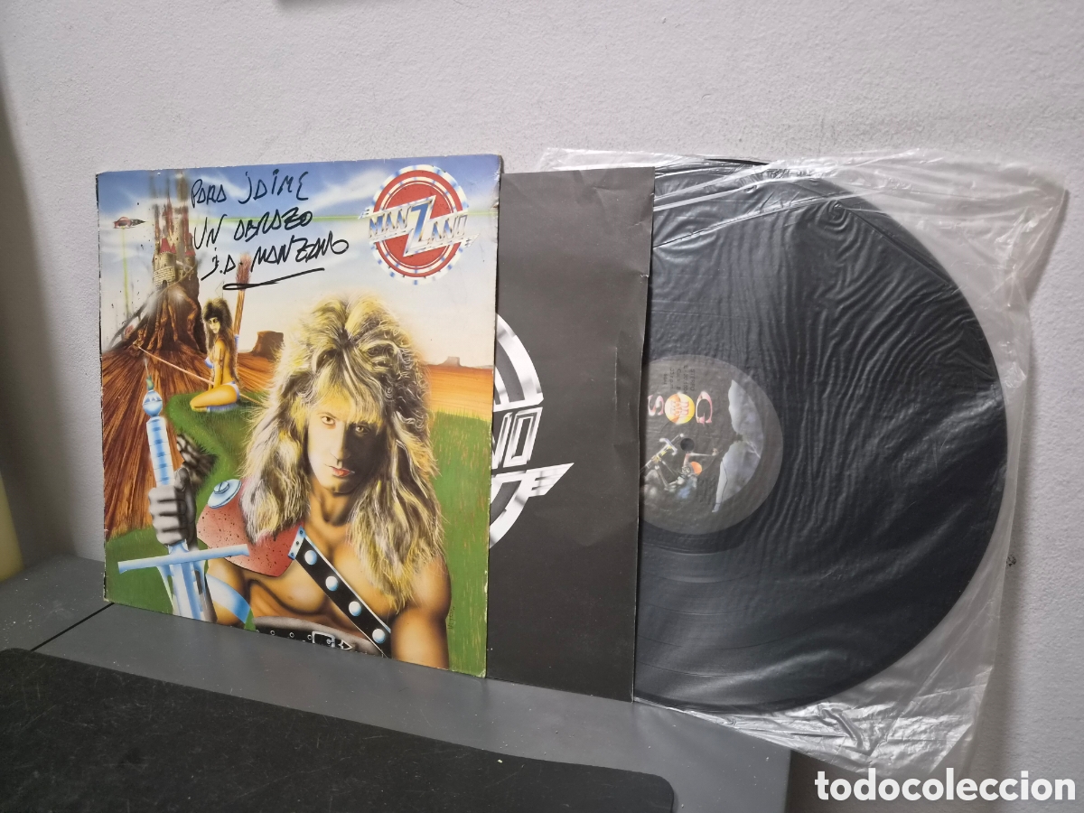 Discos de vinilo: ANTIGUO LP MANZANO ORIGINAL CON AUT&Oacute;GRAFO