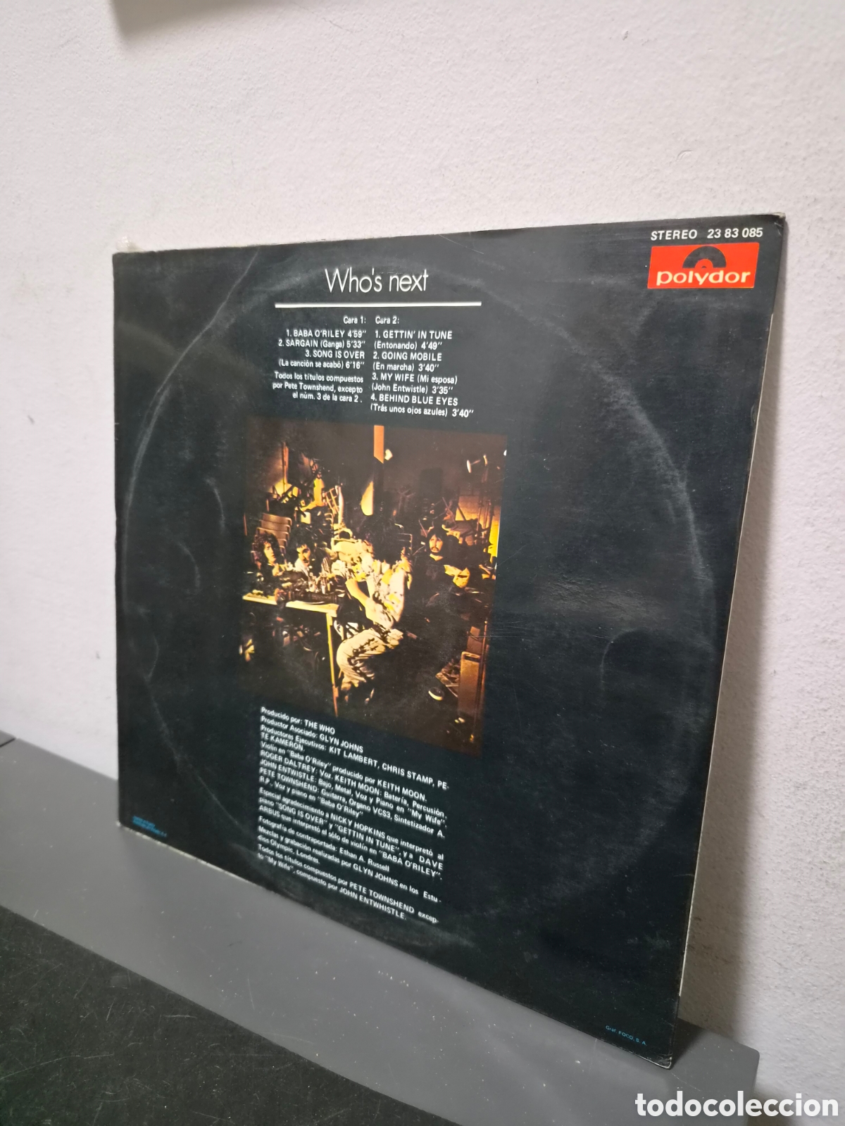 Discos de vinilo: ANTIGUO LP WHOS NEXT ORIGINAL - Foto 2