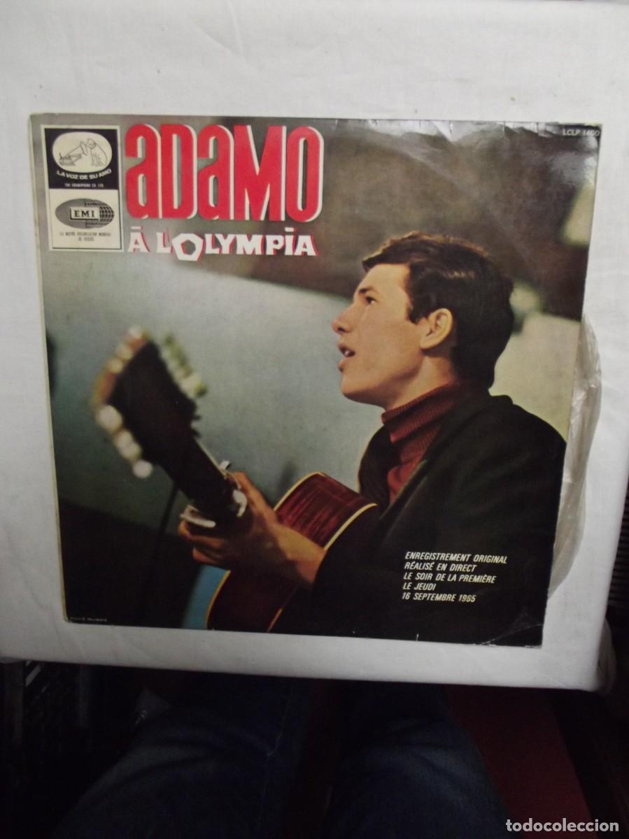 Discos de vinilo: LP ADAMO A L&acute;OLYMPIA ( NO PUEDO PROBARLO )