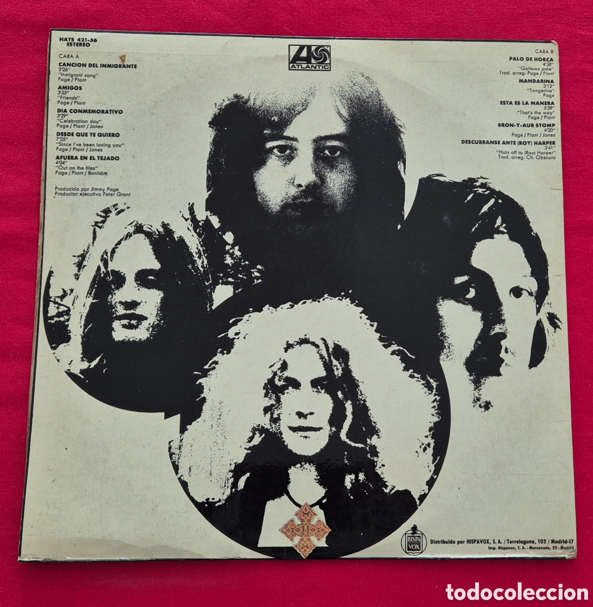 Discos de vinilo: Led Zeppelin - Led Zeppelin III Edici&oacute;n RARA Lp - Foto 2