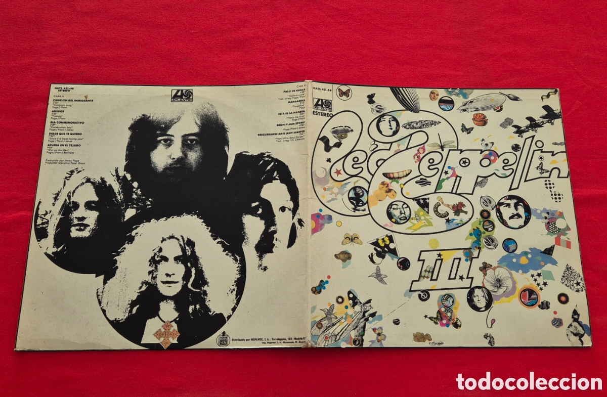 Discos de vinilo: Led Zeppelin - Led Zeppelin III Edici&oacute;n RARA Lp - Foto 4