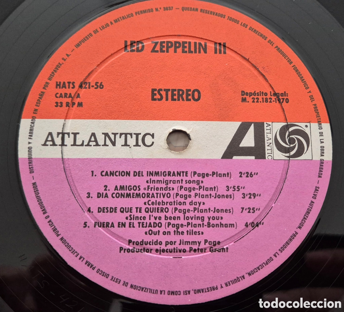 Discos de vinilo: Led Zeppelin - Led Zeppelin III Edici&oacute;n RARA Lp - Foto 9