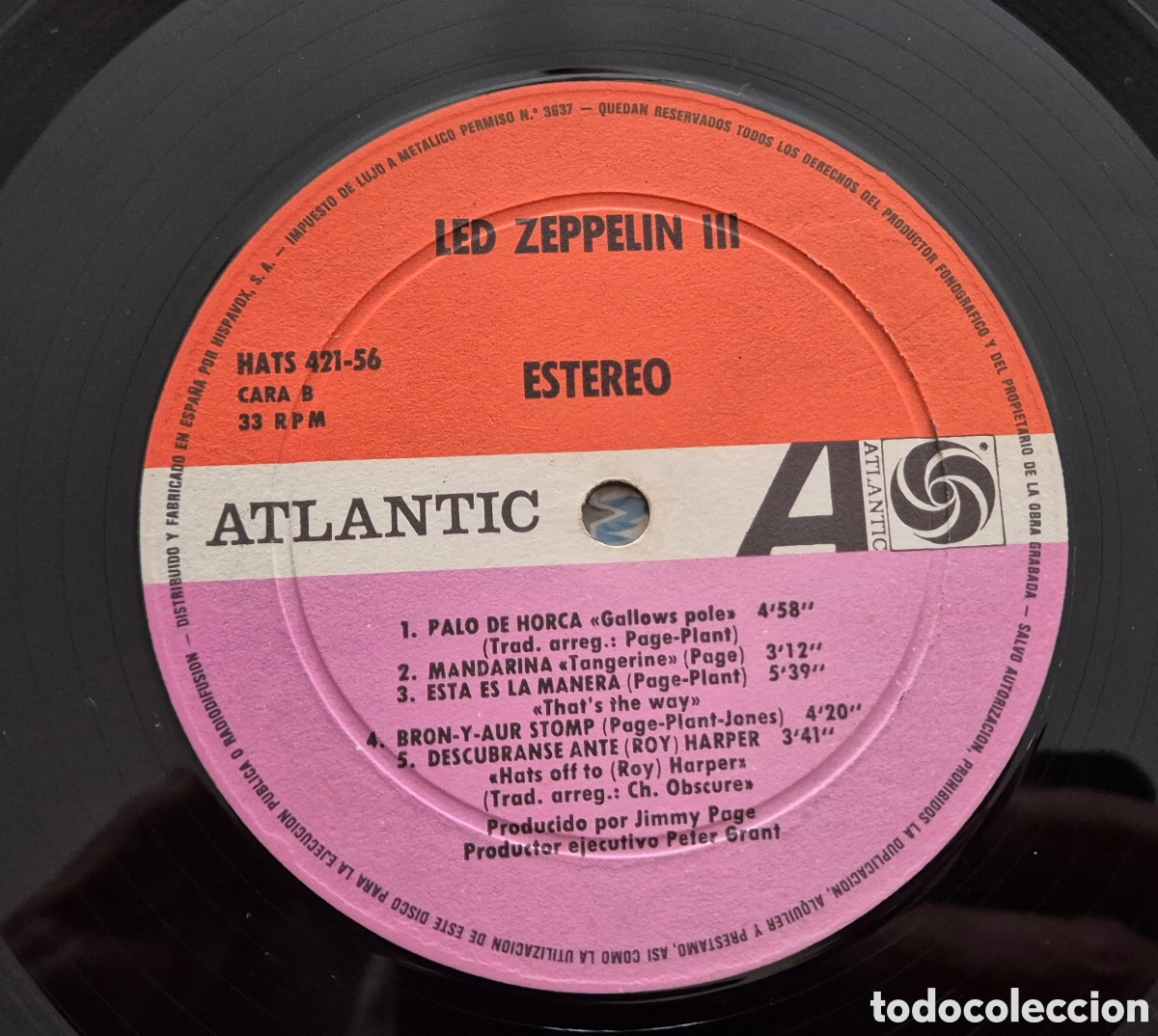 Discos de vinilo: Led Zeppelin - Led Zeppelin III Edici&oacute;n RARA Lp - Foto 11