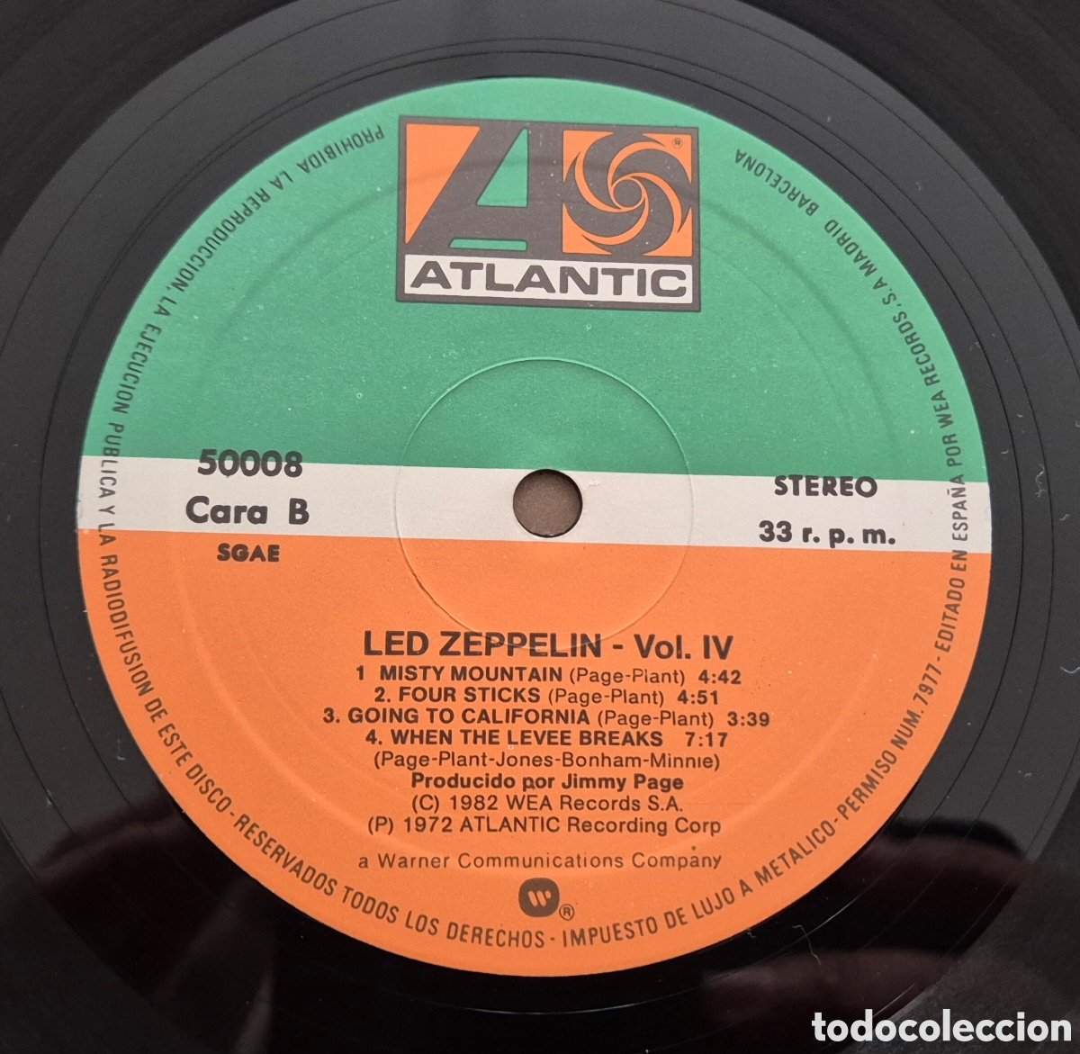 Discos de vinilo: Led Zeppelin - Led Zeppelin IV Lp Spain - Foto 8