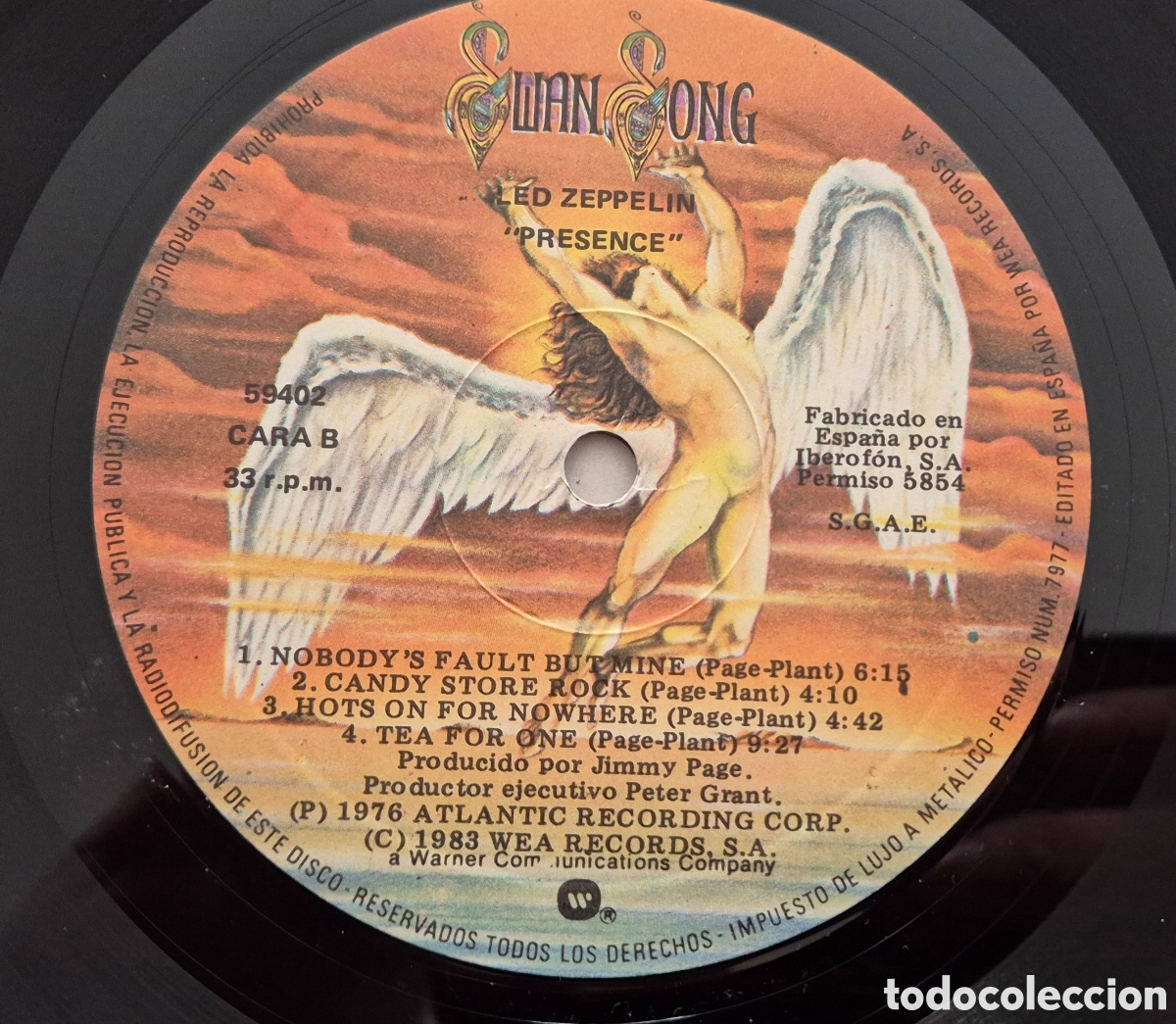 Discos de vinilo: Led Zeppelin - Presence LP Spain - Foto 9
