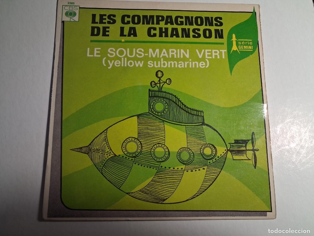 Discos de vinilo: single les compagnons de la chanson. le sous-marin vert. le prisonnier. cbs france (buen estado)