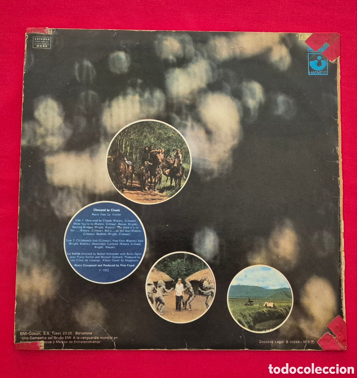 Discos de vinilo: Pink Floyd &ndash; Obscured By Clouds Lp Spain 72 - Foto 2