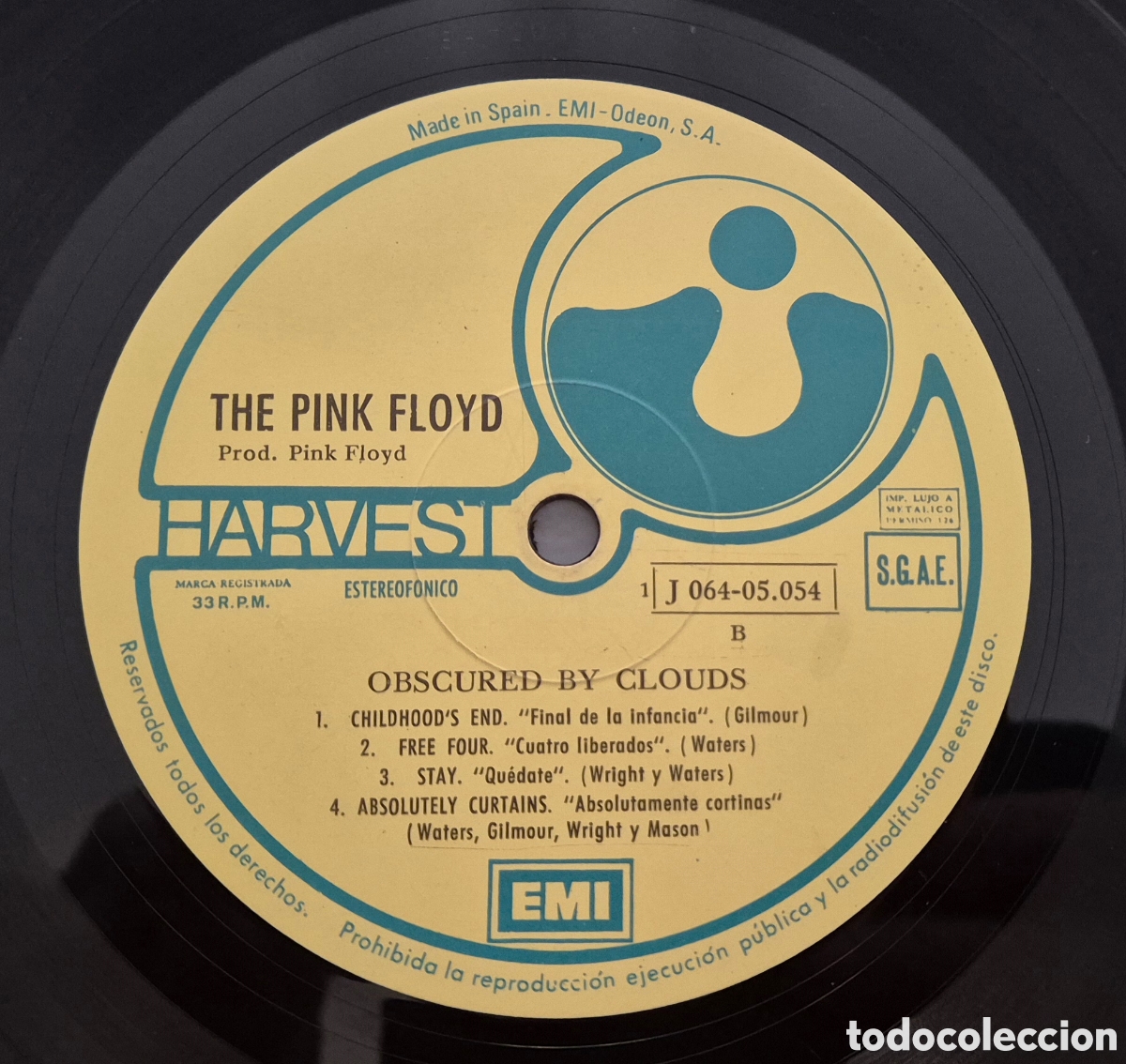 Discos de vinilo: Pink Floyd &ndash; Obscured By Clouds Lp Spain 72 - Foto 5