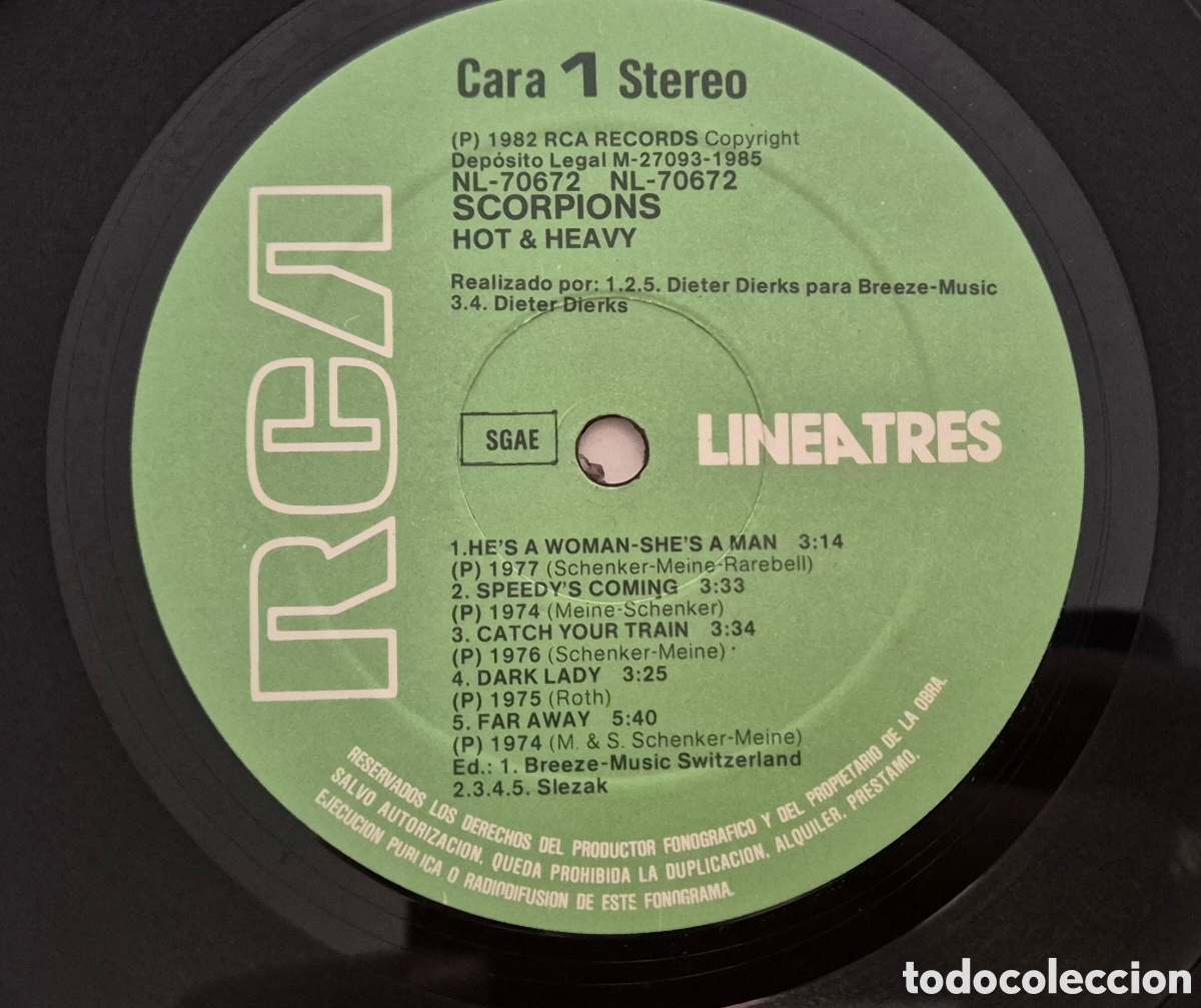 Discos de vinilo: Scorpions &ndash; Hot & Heavy LP - Foto 5