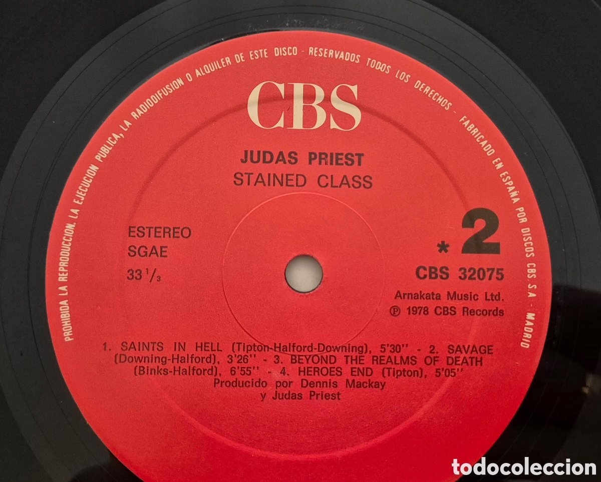 Discos de vinilo: Judas Priest &ndash; Stained Class Lp - Foto 9