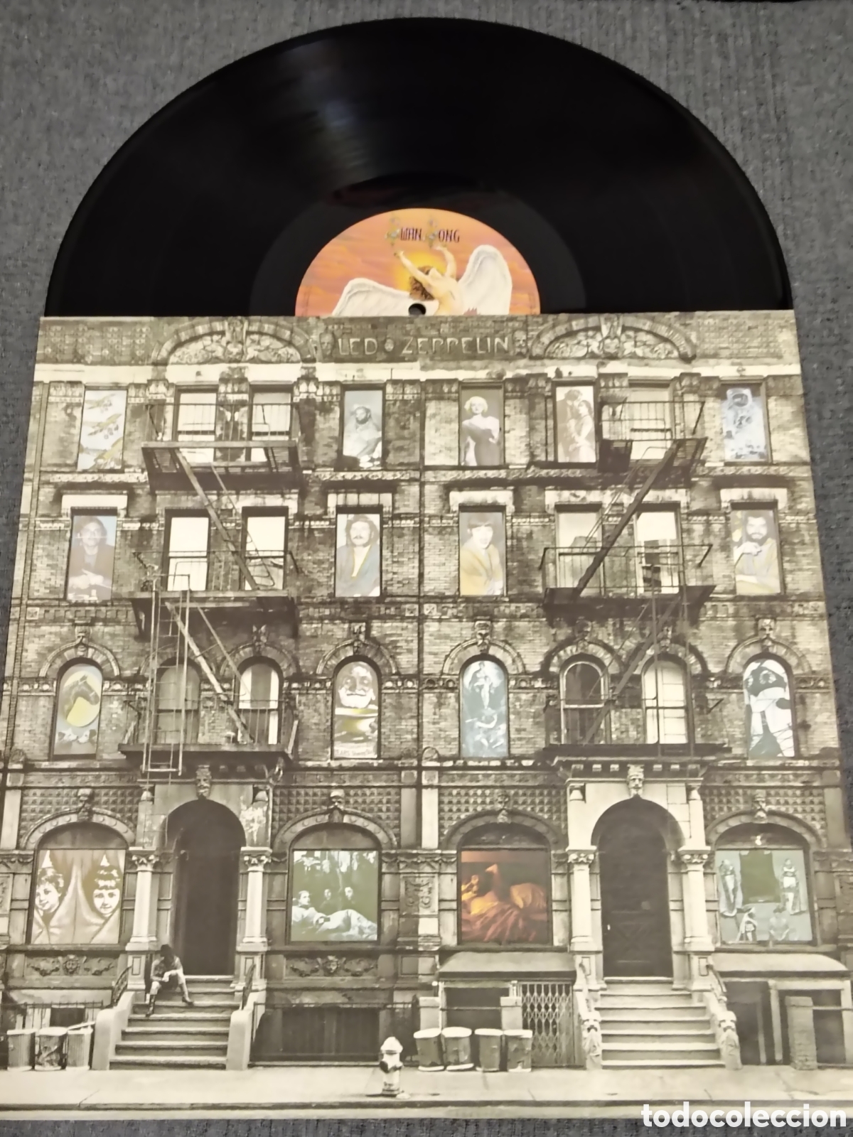 Discos de vinilo: Physical Graffiti de Led Zeppelin edici&oacute;n finales de los 80 - Foto 4